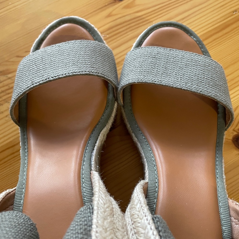 MIA Women's Brittni Espadrille Wedge Sandals in Khaki Size 7.5 - Picture 8 of 10